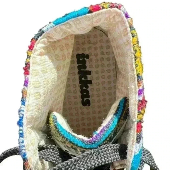 Inkkas Peruvian textile hightop sneakers Inca textile Women’s Size 10 Men’s 8 - Picture 6 of 11